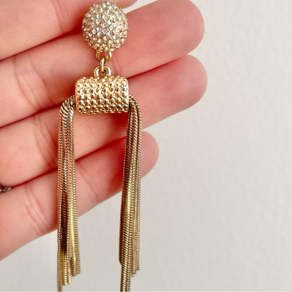 Sugar fix by Baublebar gold and crystal dangle costume jewelry earrings - Picture 2 of 6